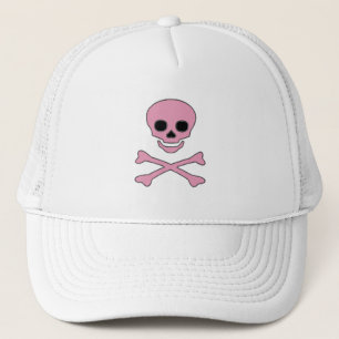 Pink Jolly Roger Pirate Cap
