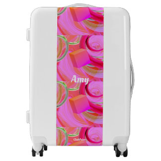 Pink Joy Customizable Luggage