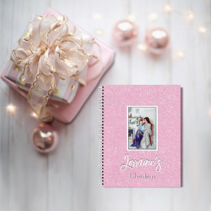 Pink Joyoux Noel Spiral Notebook