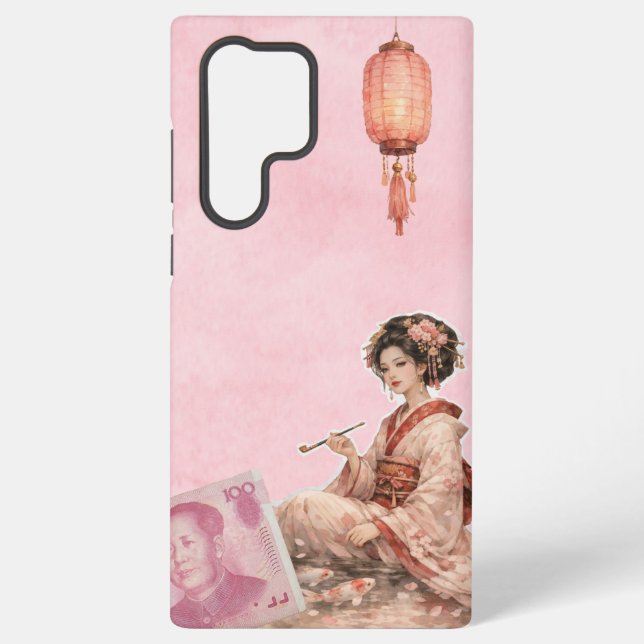 Pink Junk Journal Samsung Case (Back)