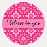 Inspirational Believe in yourself Quote Classic Round Sticker