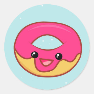 76+ Kawaii Donut Stickers and Kawaii Donut Sticker Designs | Zazzle