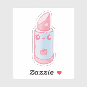 Pink Kawaii Lipstick Sticker