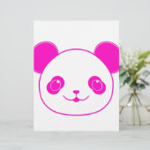Pink Kawaii Panda Bear (Standing Front)