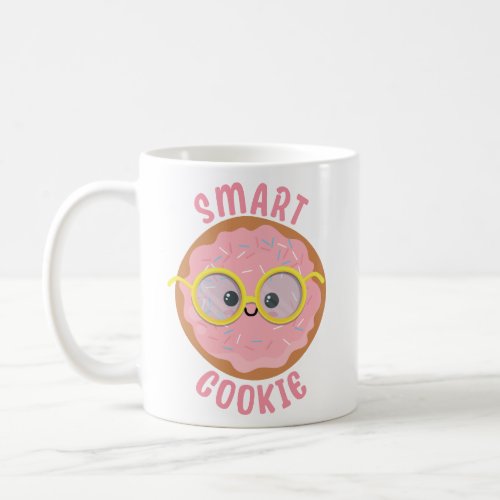 Pink Kawaii Smart Cookie Coffee Mug