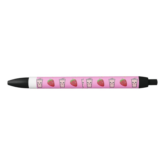 PINK KAWAII STRAWBERRY AND CHEESECAKE PEN (Front)
