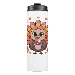 pink kawaii thanksgiving turkey Classic T-Shirt Thermal Tumbler