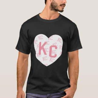 Pink Kc Heart Adorable Pink Kansas City Heart Cute T-Shirt