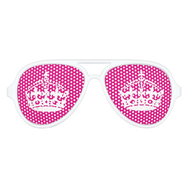Pink Keep calm party shades for bachelorette (Front)