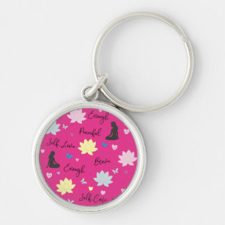 Pink Keychain | Self-Love Lotus Design