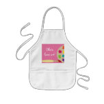 Pink Kids Art Palette Artist Smock Apron