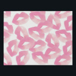 Pink Kiss Lips Canvas Art<br><div class="desc">A feminine touch for pretty decor</div>