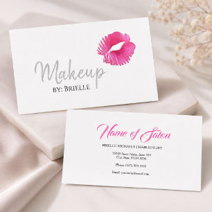 Pink Kiss Makeup Artist Business Card