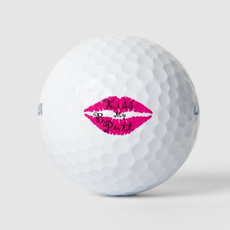 Pink Kiss My Putt Butt Wilson Ultra Golf Ball