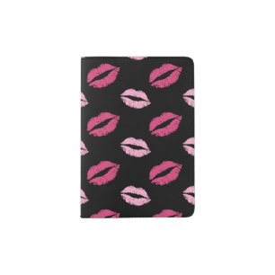 Pink Kisses Passport Holder