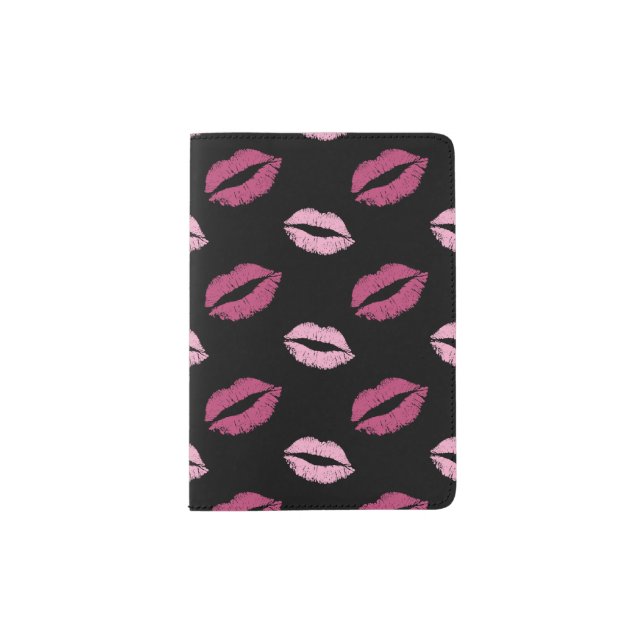 Pink Kisses Passport Holder (Front)