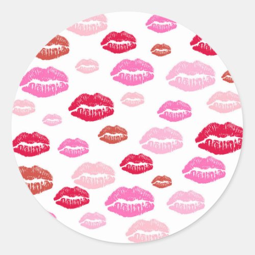 Pink Kisses Stickers