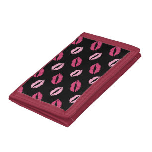 Pink Kisses Tri-fold Wallet