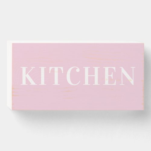 Pink Kitchen quote Wooden Wall Art Wooden Box Sign