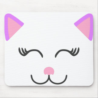 Pink kitty cat mouse pad