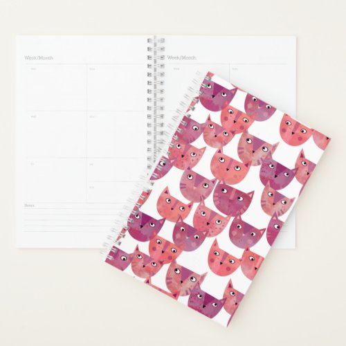 Pink Kitty Cat Power Planner