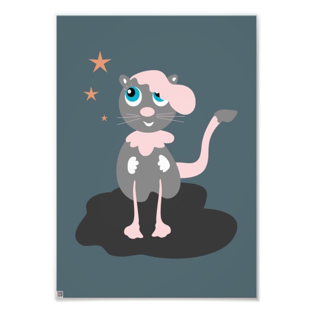 Pink Kitty Photo Print (Front)