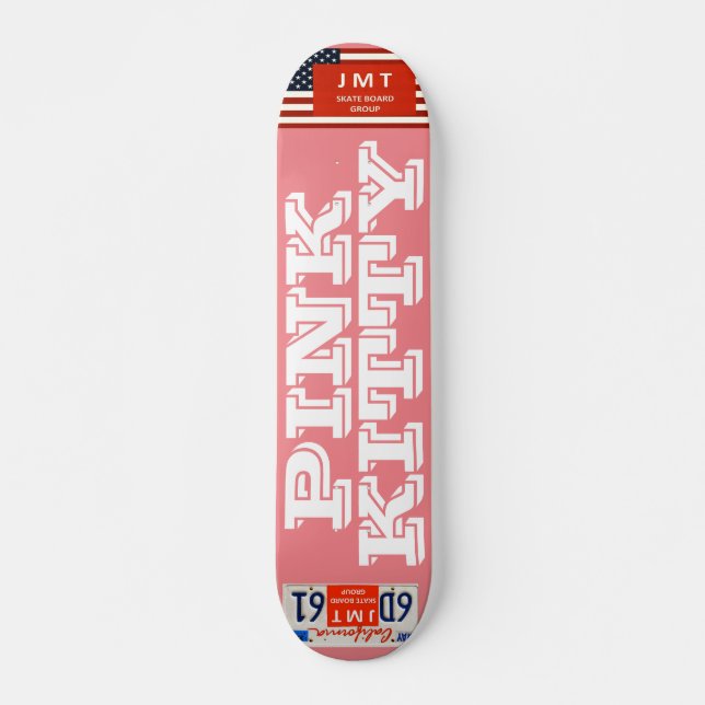 PINK KITTY Skateboard, 7¾" Deck (Front)