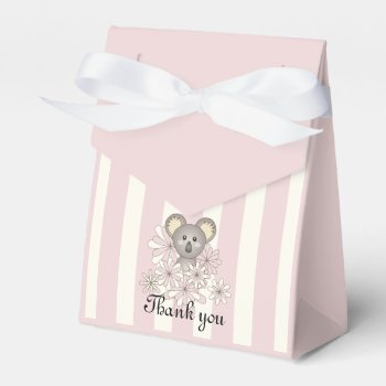 Pink Koala Baby Shower | Kids Party Thank You Favor Boxes by WindUpEgg at Zazzle