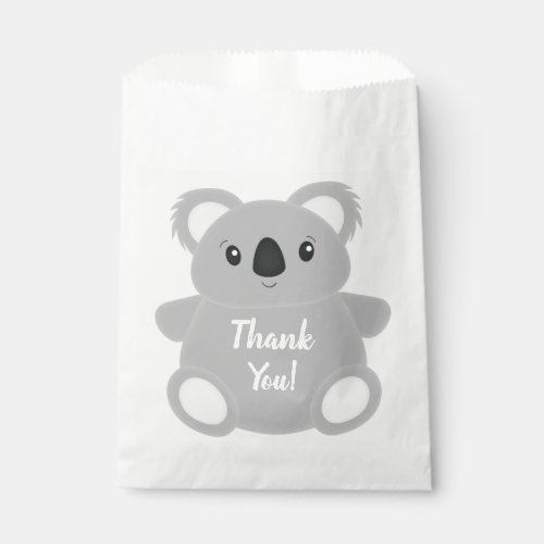 Pink Koala Bear Birthday Party Favor Bag