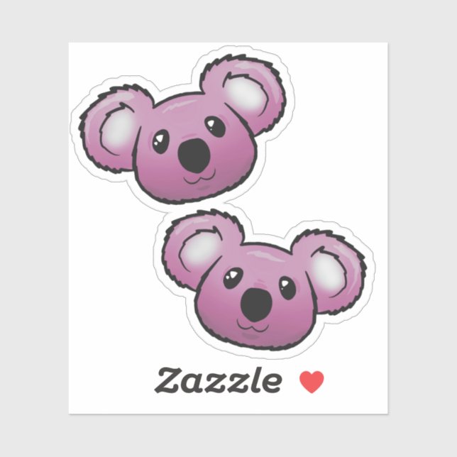 Pink koalas  sticker (Sheet)