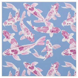 Japanese Blue Koi Fish Pattern Design - Koi Fish Patterns Shower