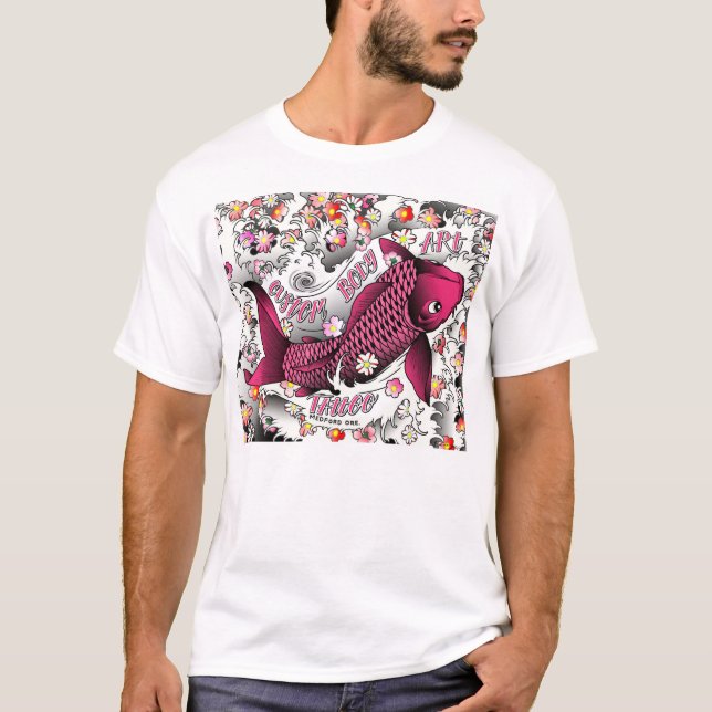 pink koi T-Shirt (Front)