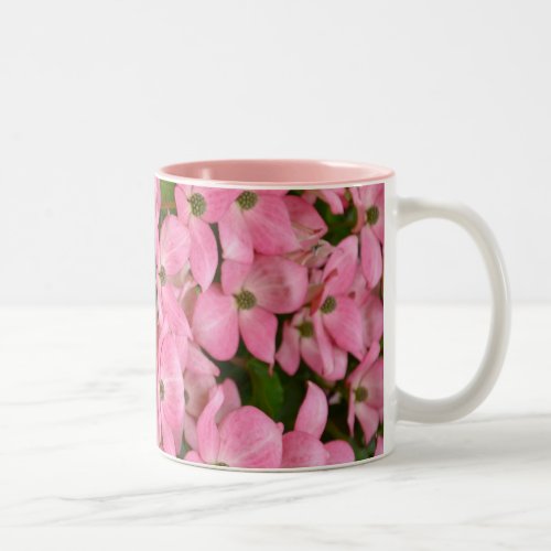Pink kousa dogwood coffee mug