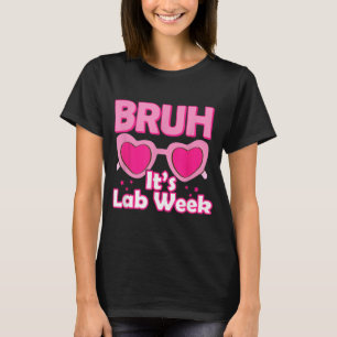 Pink Lab Week 2024 Medical Lab Science Lab Tech Te T-Shirt