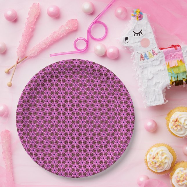 Pink Labyrinth  Paper Plates (Party)