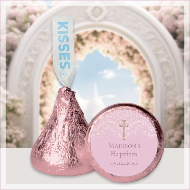 Pink Lace |  Baptism Hershey®'s Kisses® (Creator Uploaded)