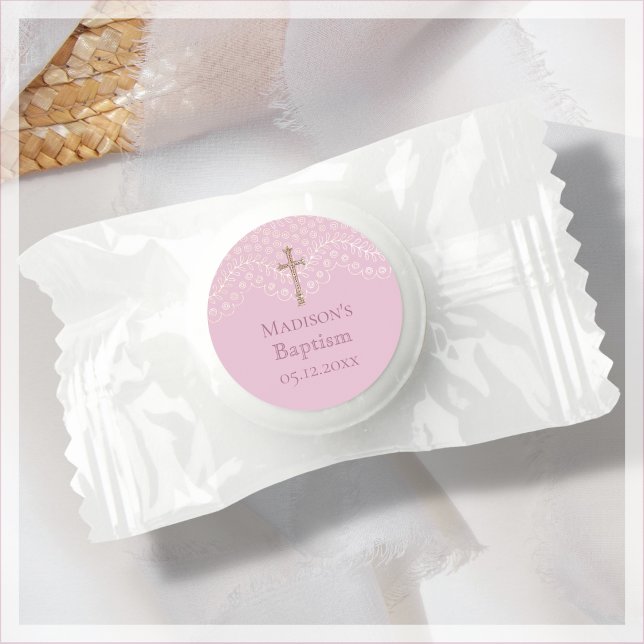 Pink Lace Baptism  Life Saver® Mints (Creator Uploaded)