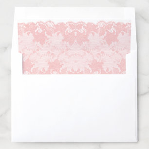 Pink Lace Bridal Shower  Envelope Liner