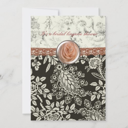 Pink Lace Bridal Shower invitation