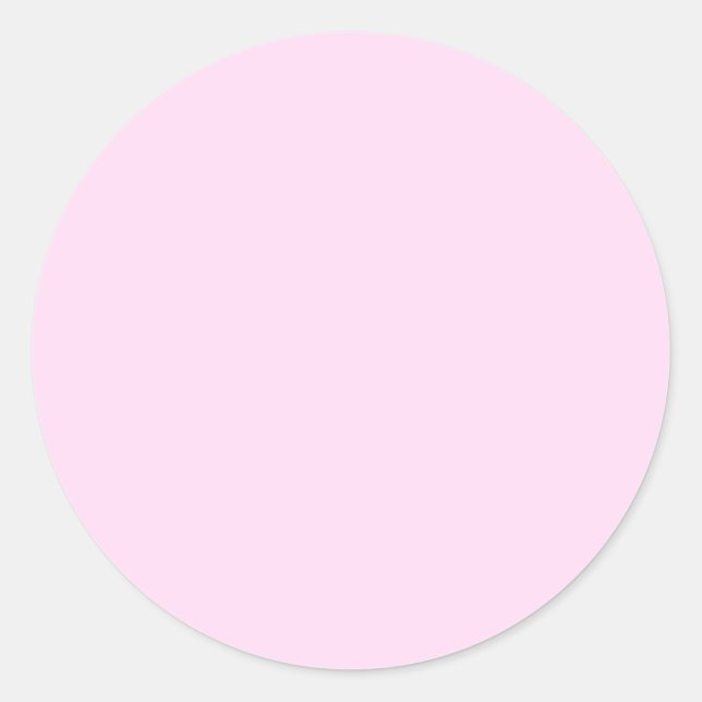 Pink Lace Classic Color Design Classic Round Sticker (Front)
