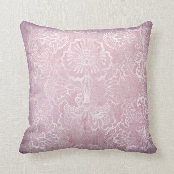 Pink Lace Cushion by BamalamArt at Zazzle