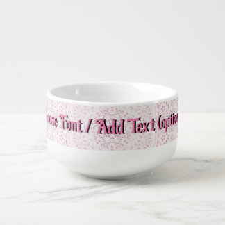 Pink Lace Look  Soup Mug