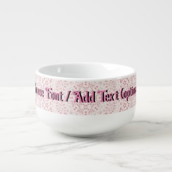 Pink Lace Look  Soup Mug by gravityx9 at Zazzle