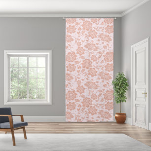 Pink Lace  peony floral Blackout Curtains