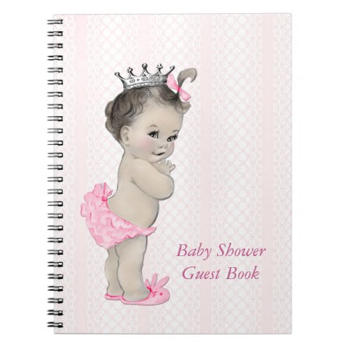 Pink Lace Princess Baby Shower Guest Book