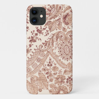 Pink Lace Roses iPhone 11 Case