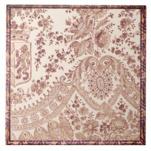 Pink Lace Roses Tile