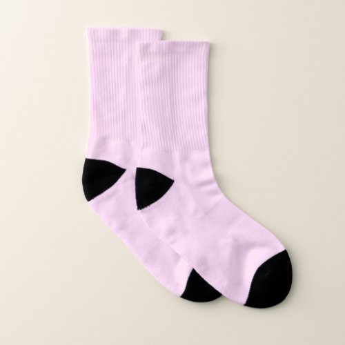Pink Lace Solid Color Socks