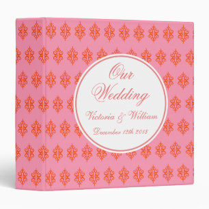 Pink Lace Wedding Binder