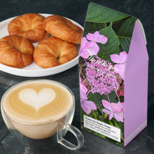 Pink Lacecap Hydrangea Floral Thank You Roasted Coffee